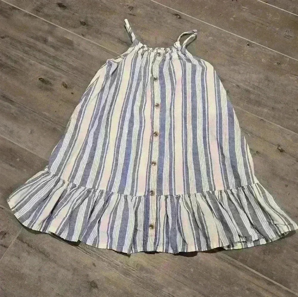 Old Navy Stripped Dress With Button Detailing - Picture 1 of 8